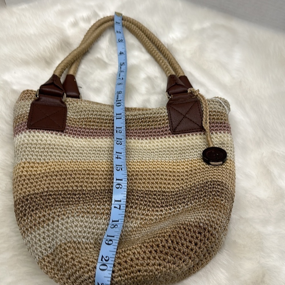 The Sak crochet shoulder bag yellow/cream/light brown/light burgundy - Picture 7 of 9